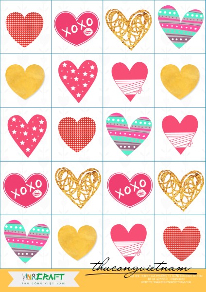 Sticker tim mẫu 4